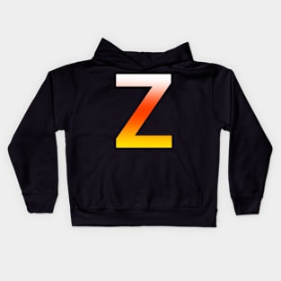 Fire Letter Z Kids Hoodie